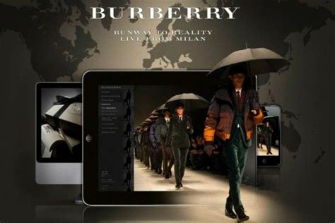 burberry digital runway